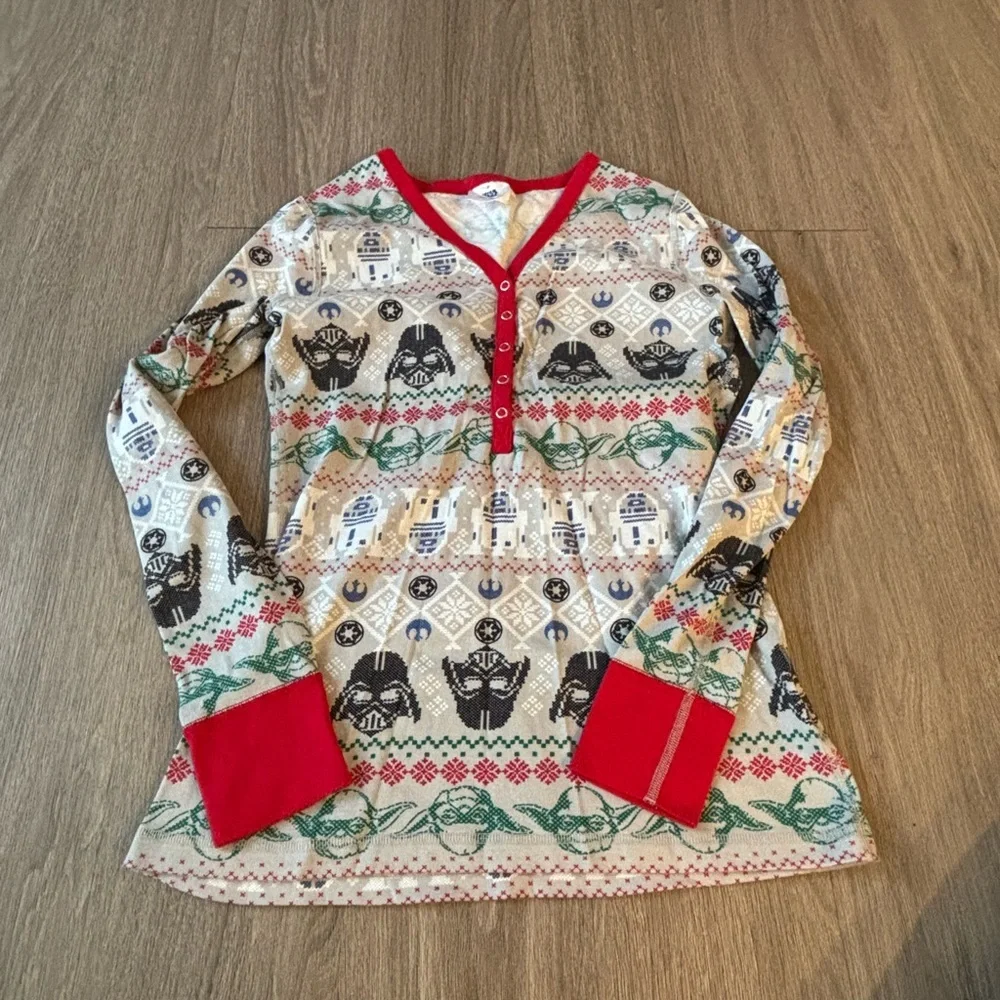 Star Wars Kids Long Sleeve Shirt - Red, Black, and Cream